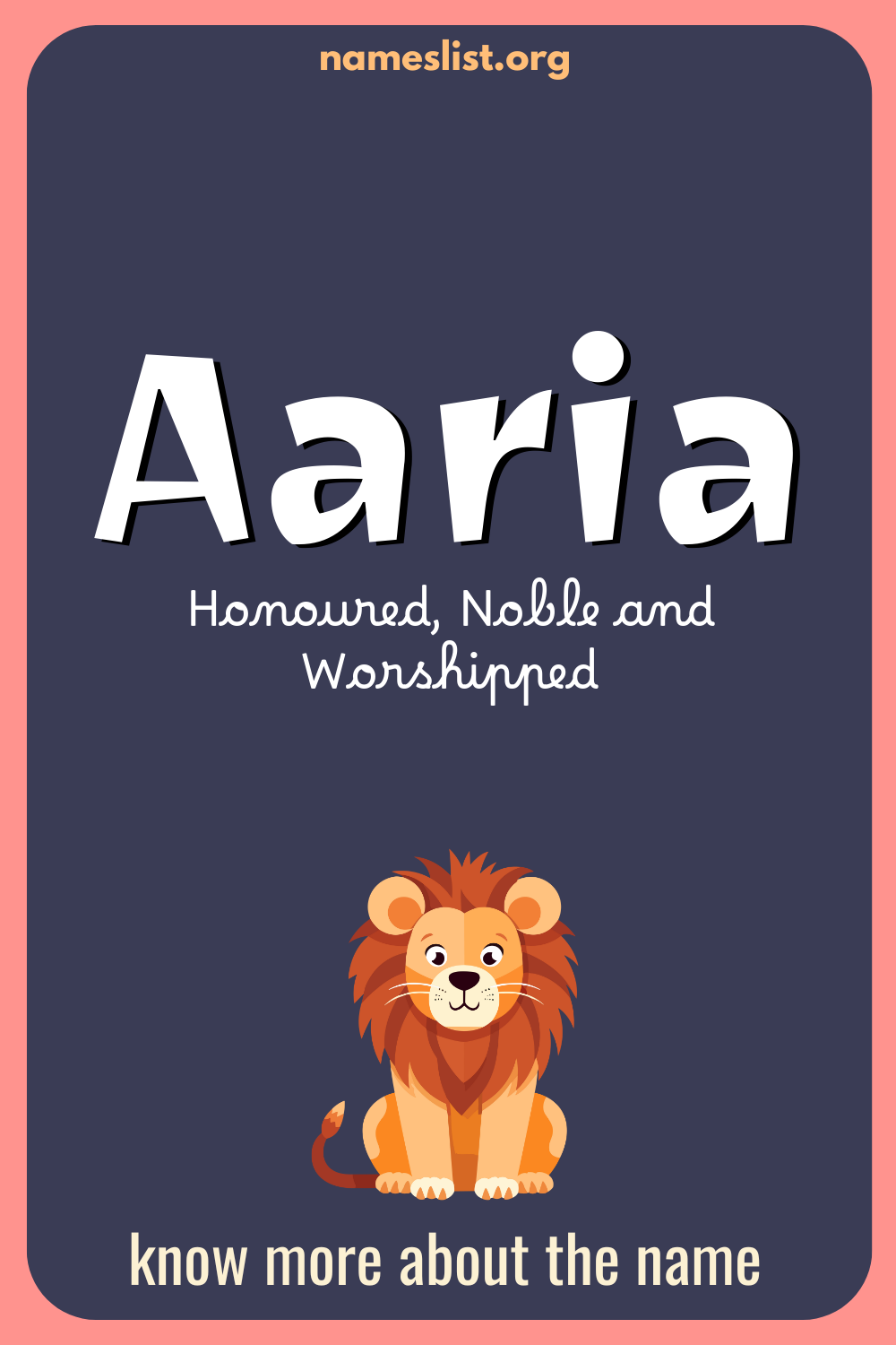 Aaria meaning and origin