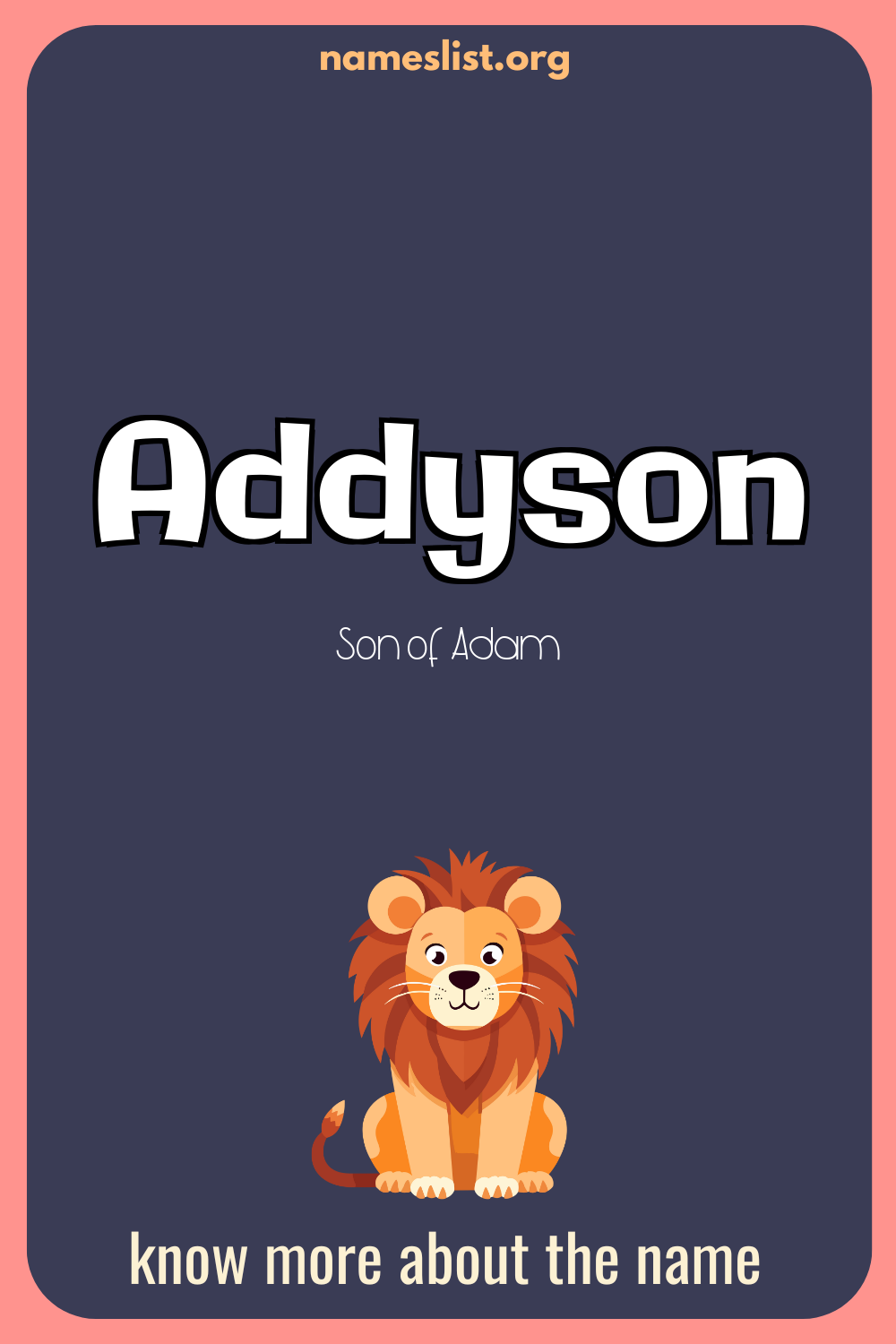 Addyson meaning and origin