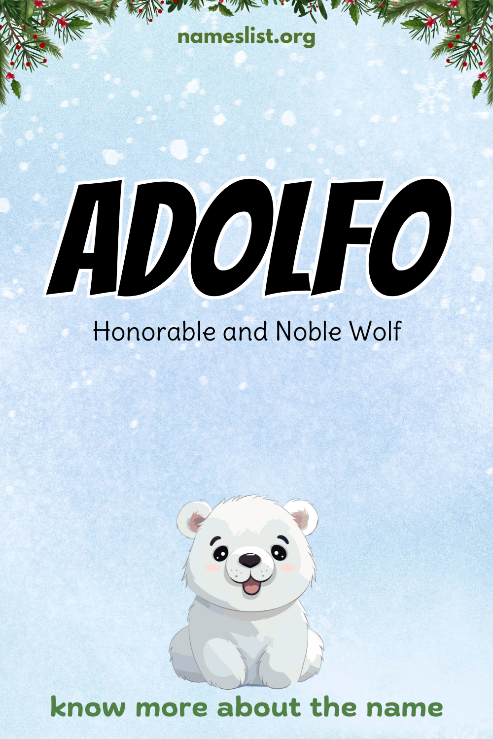 Adolfo meaning and origin