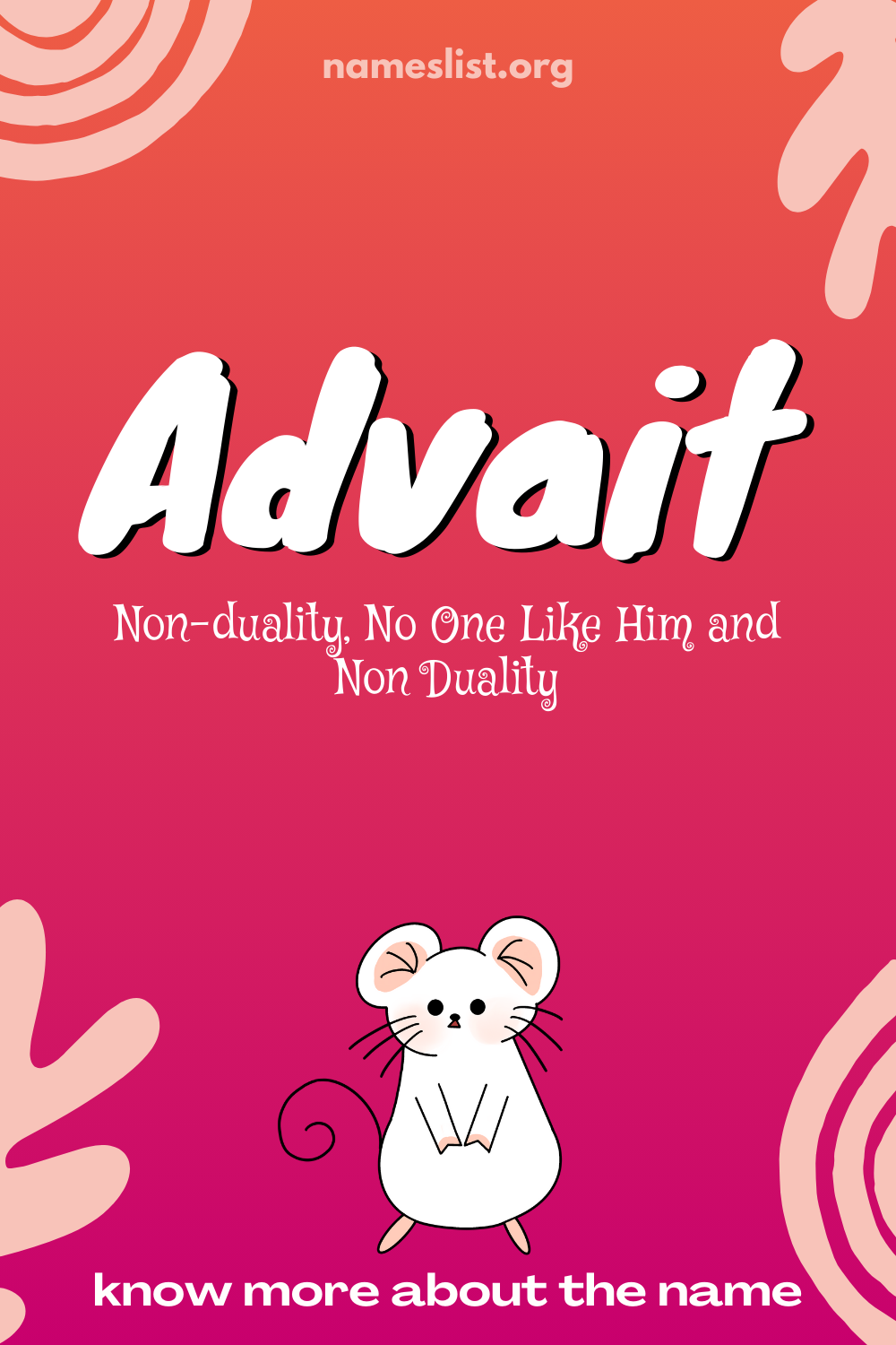Advait meaning and origin