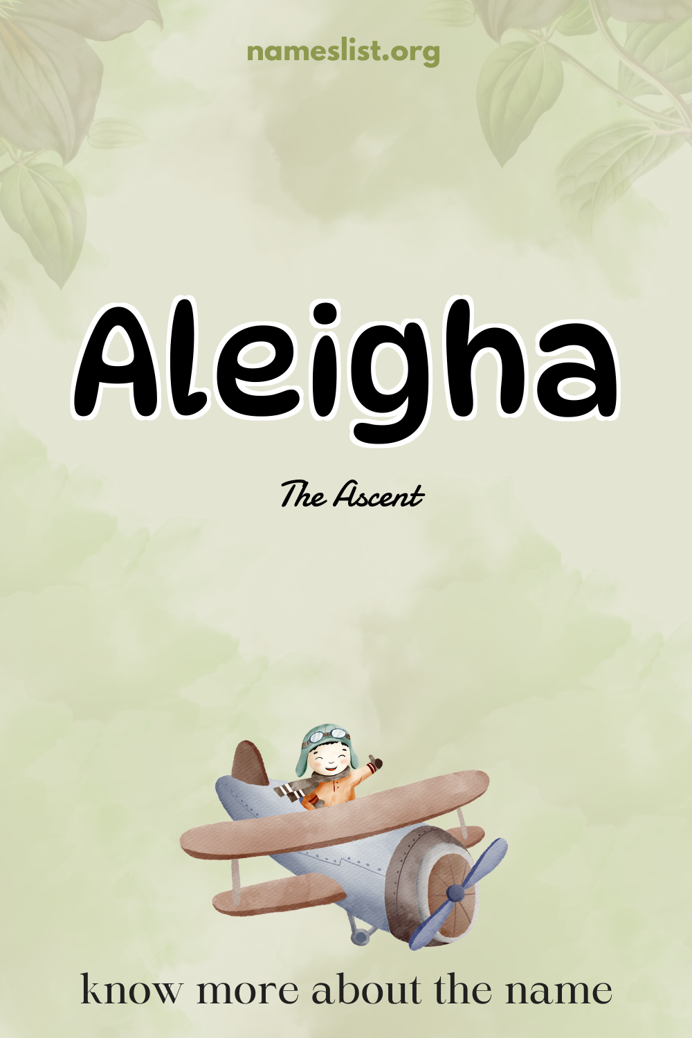 Aleigha meaning and origin