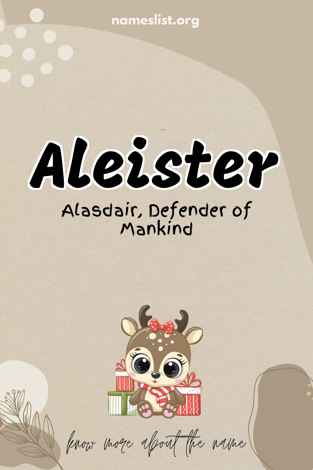 Aleister meaning and origin