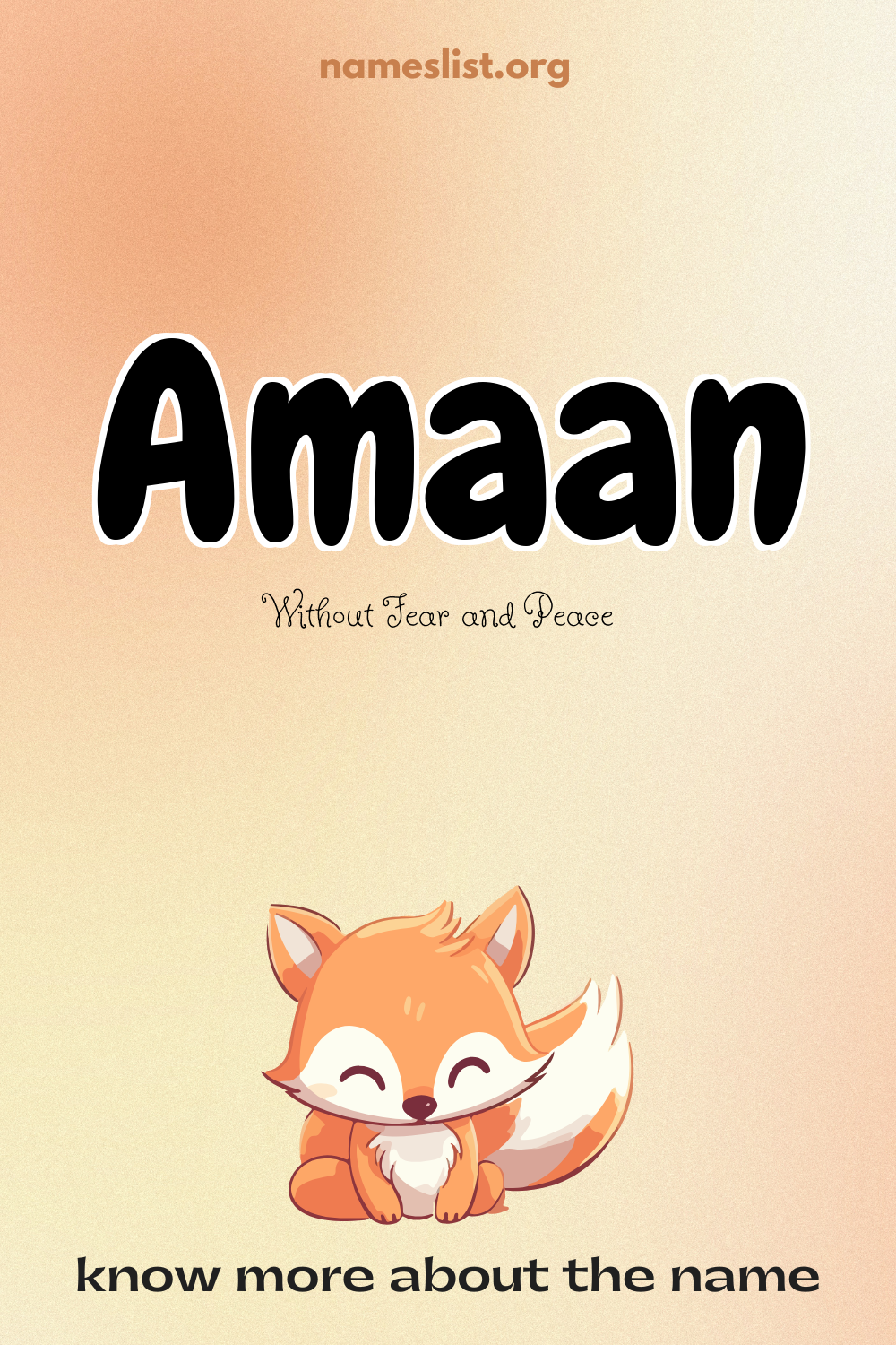 Amaan meaning and origin