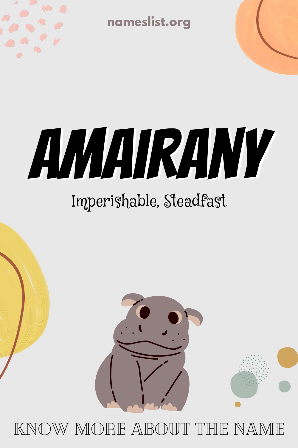 Amairany meaning and origin