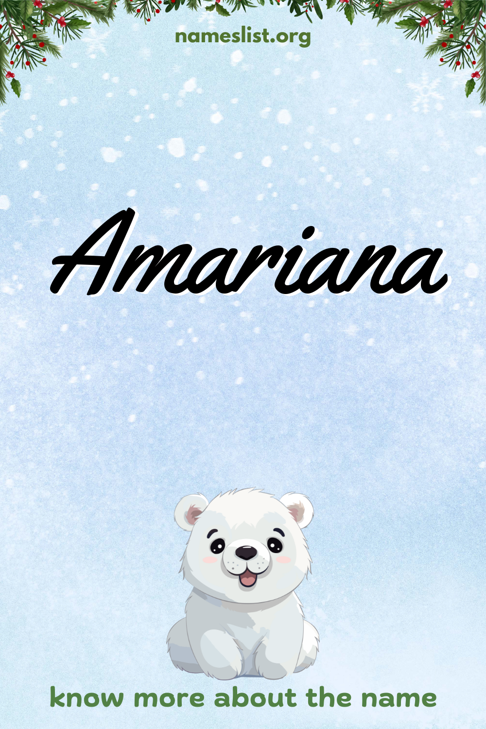Amariana meaning and origin