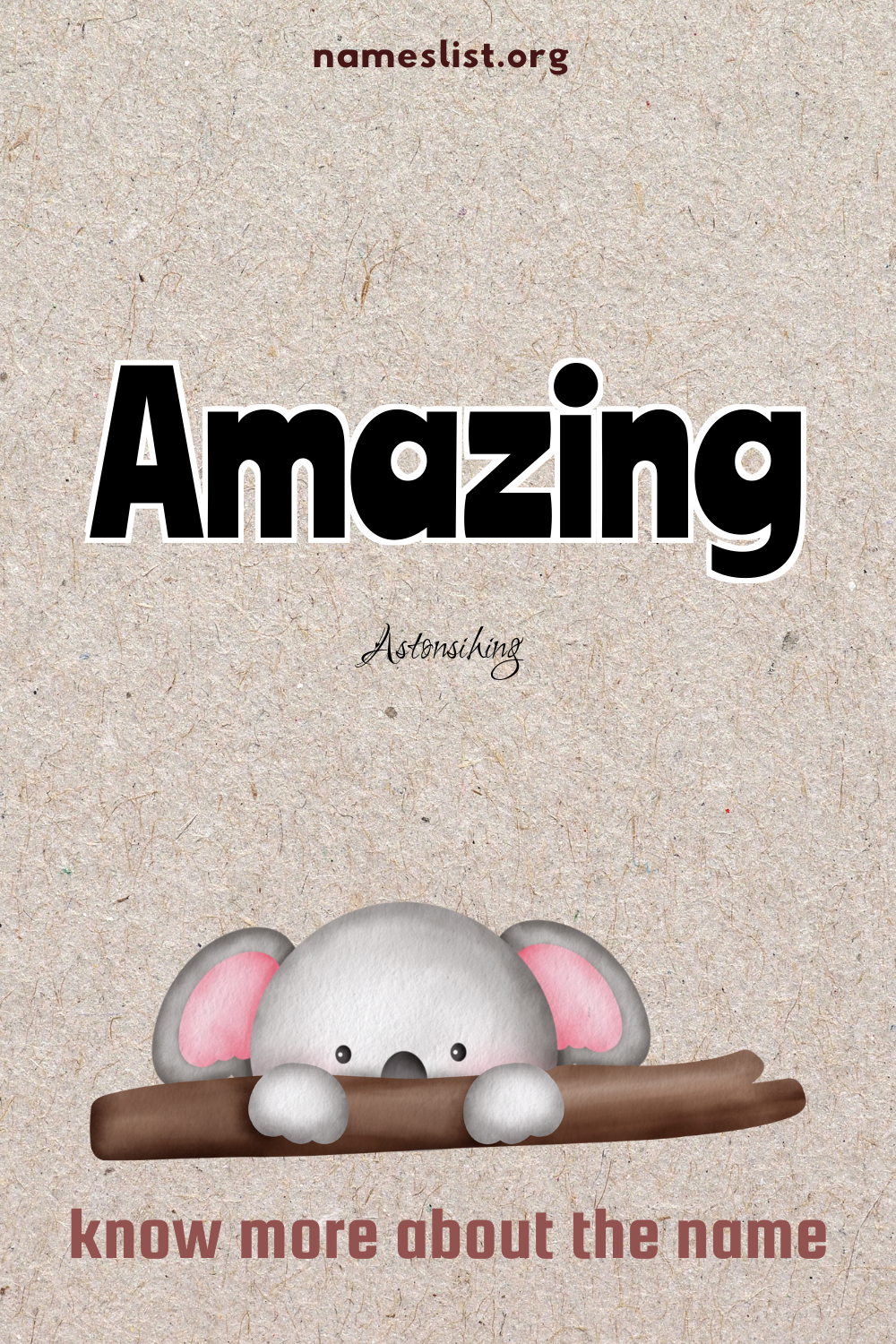 Amazing meaning and origin