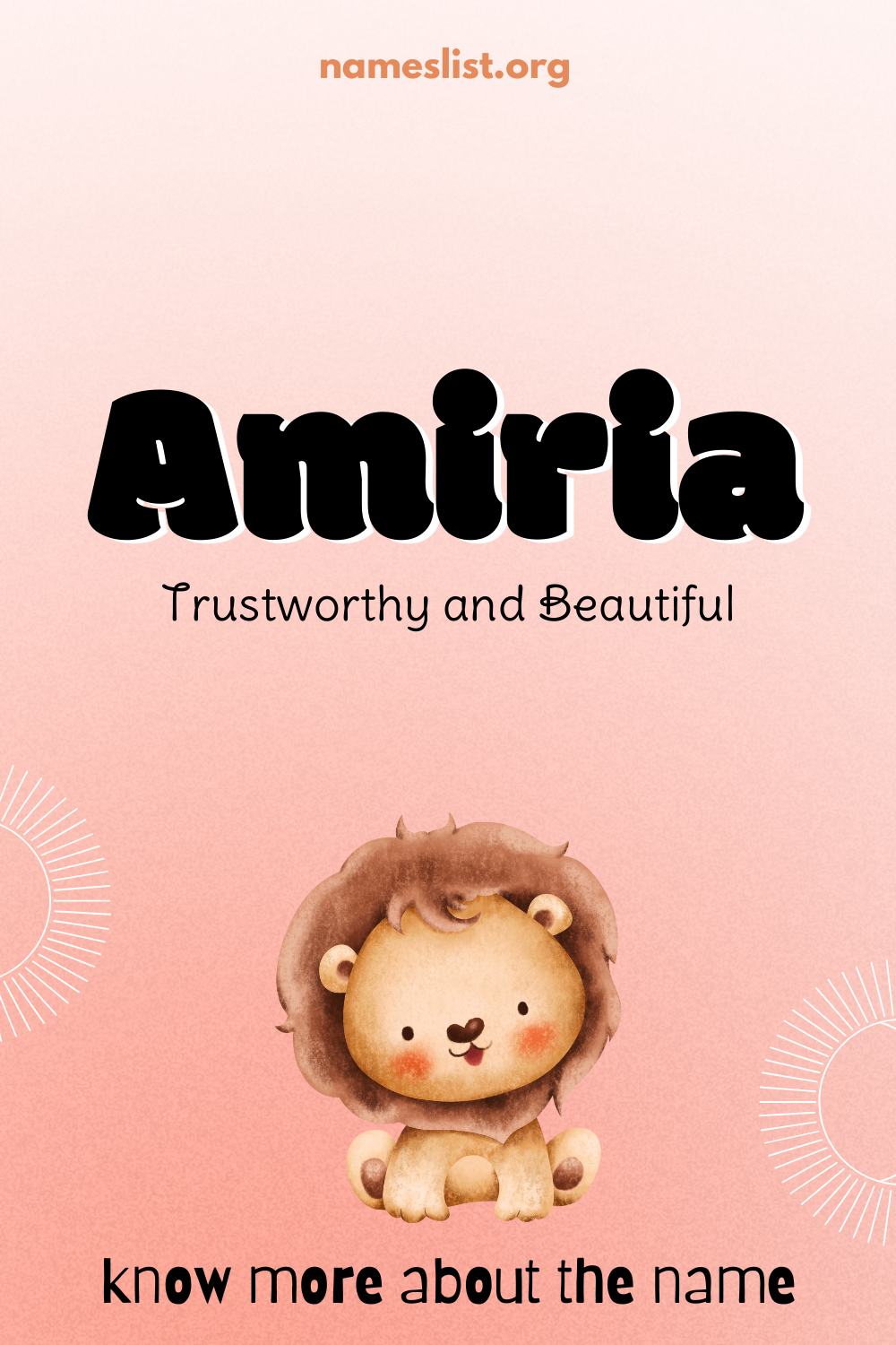 Amiria meaning and origin
