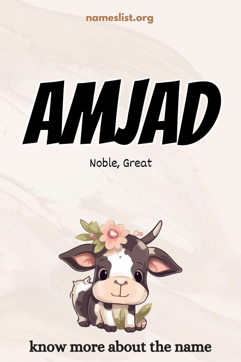 Amjad meaning and origin