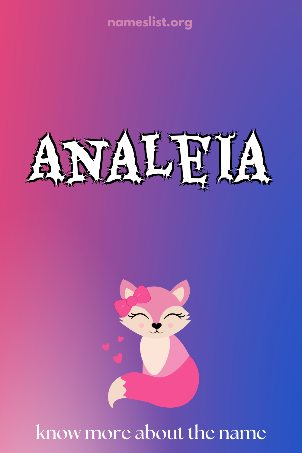 Analeia meaning and origin