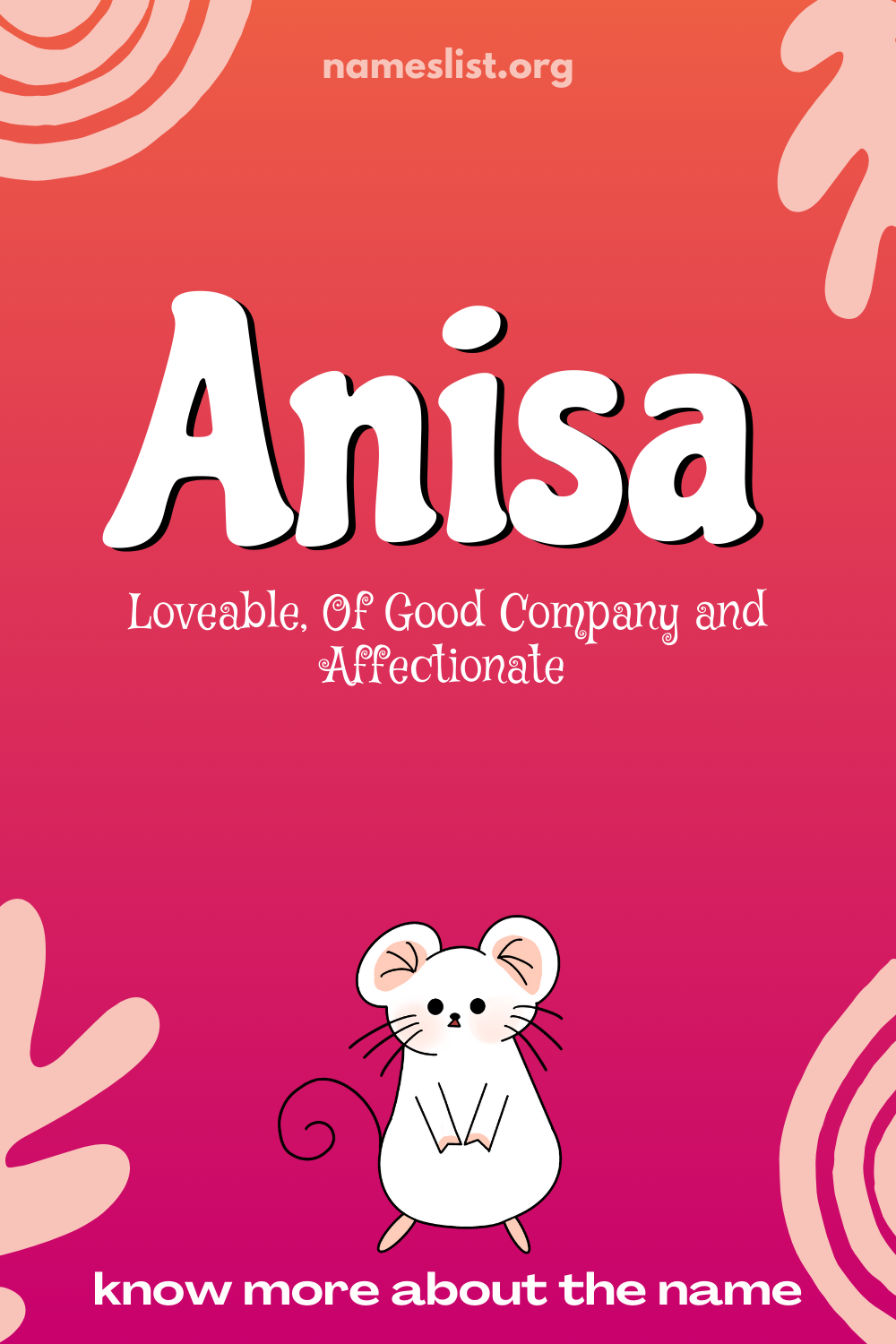 Anisa meaning and origin