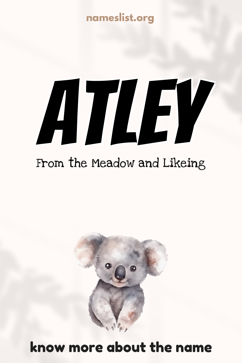 Atley meaning and origin