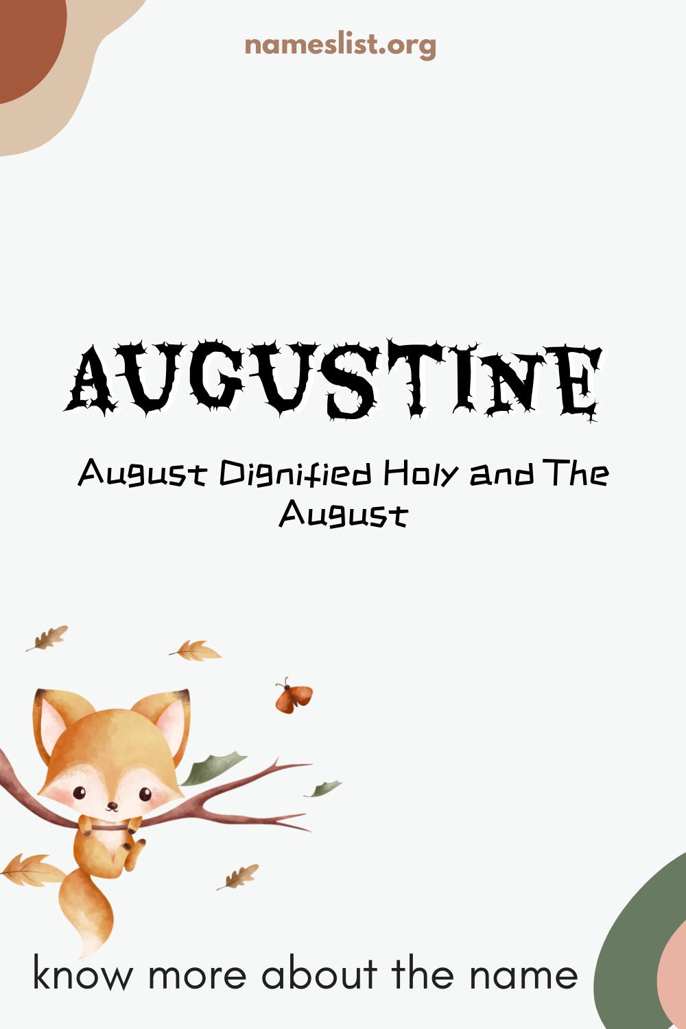 Augustine meaning and origin