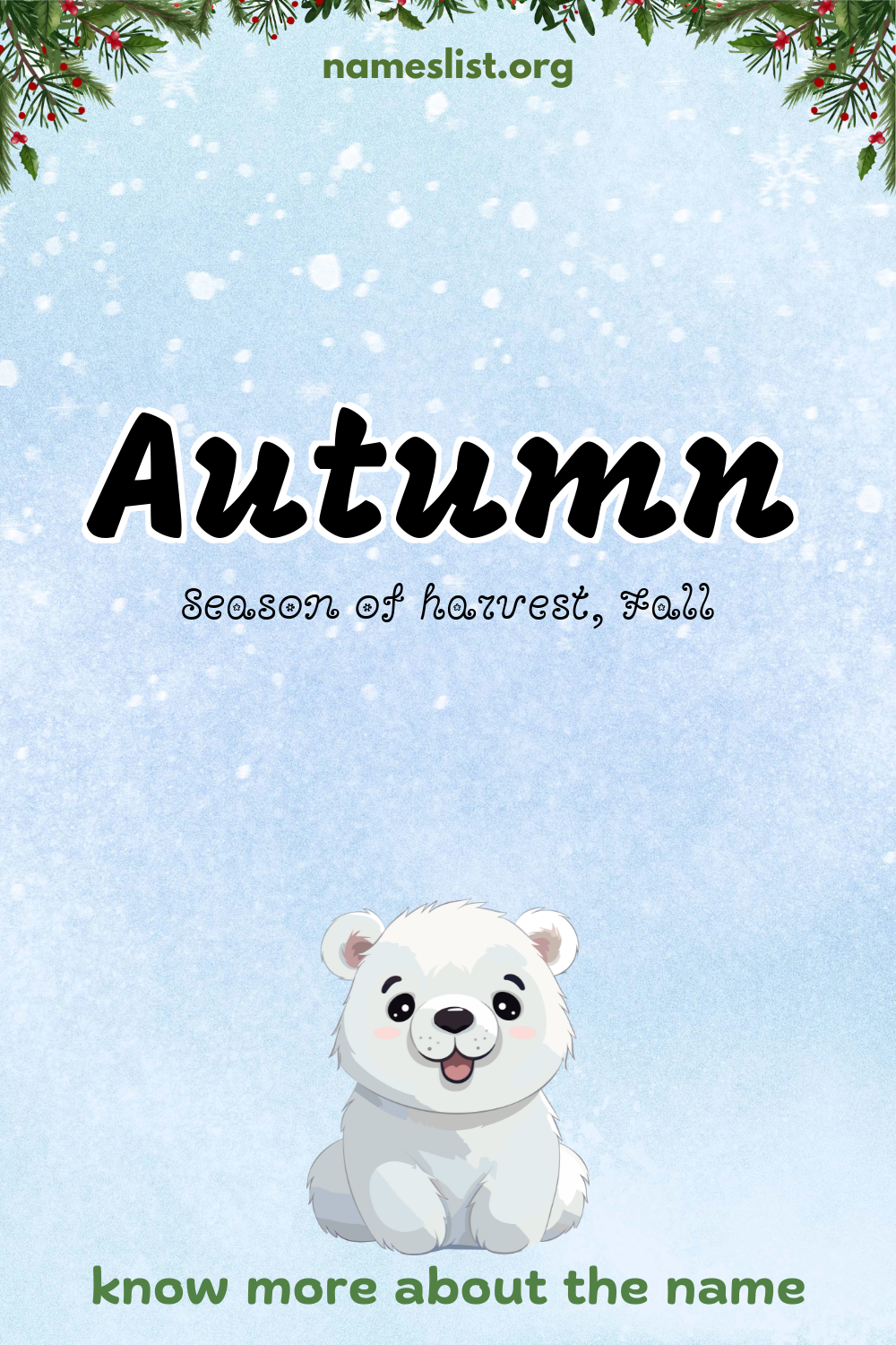 Autumn meaning and origin