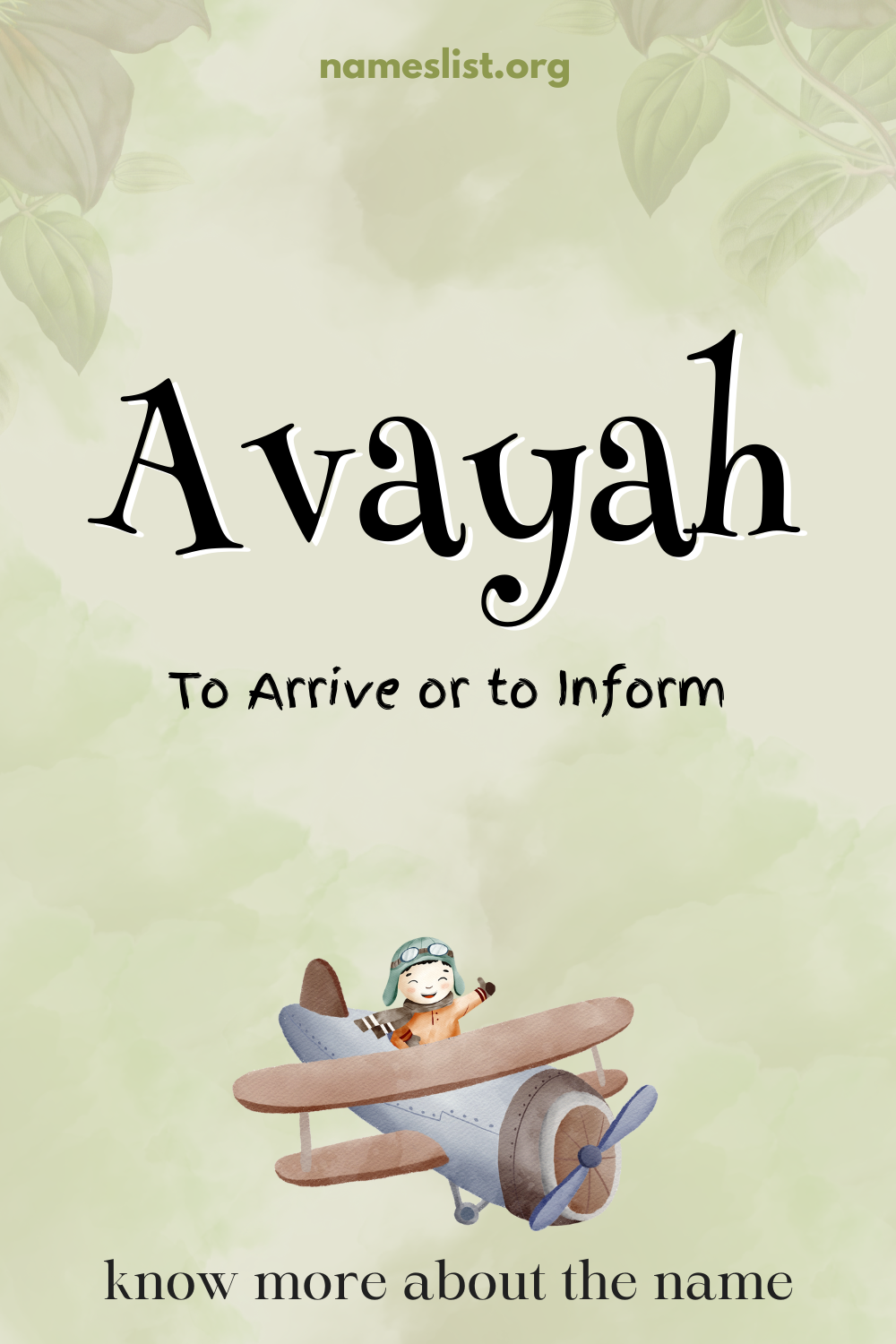 Avayah meaning and origin