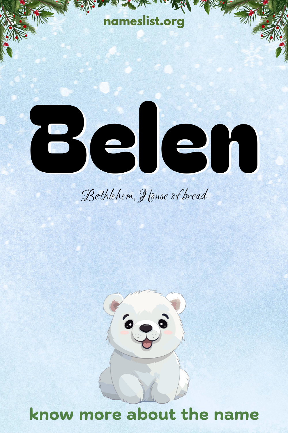 Belen meaning and origin