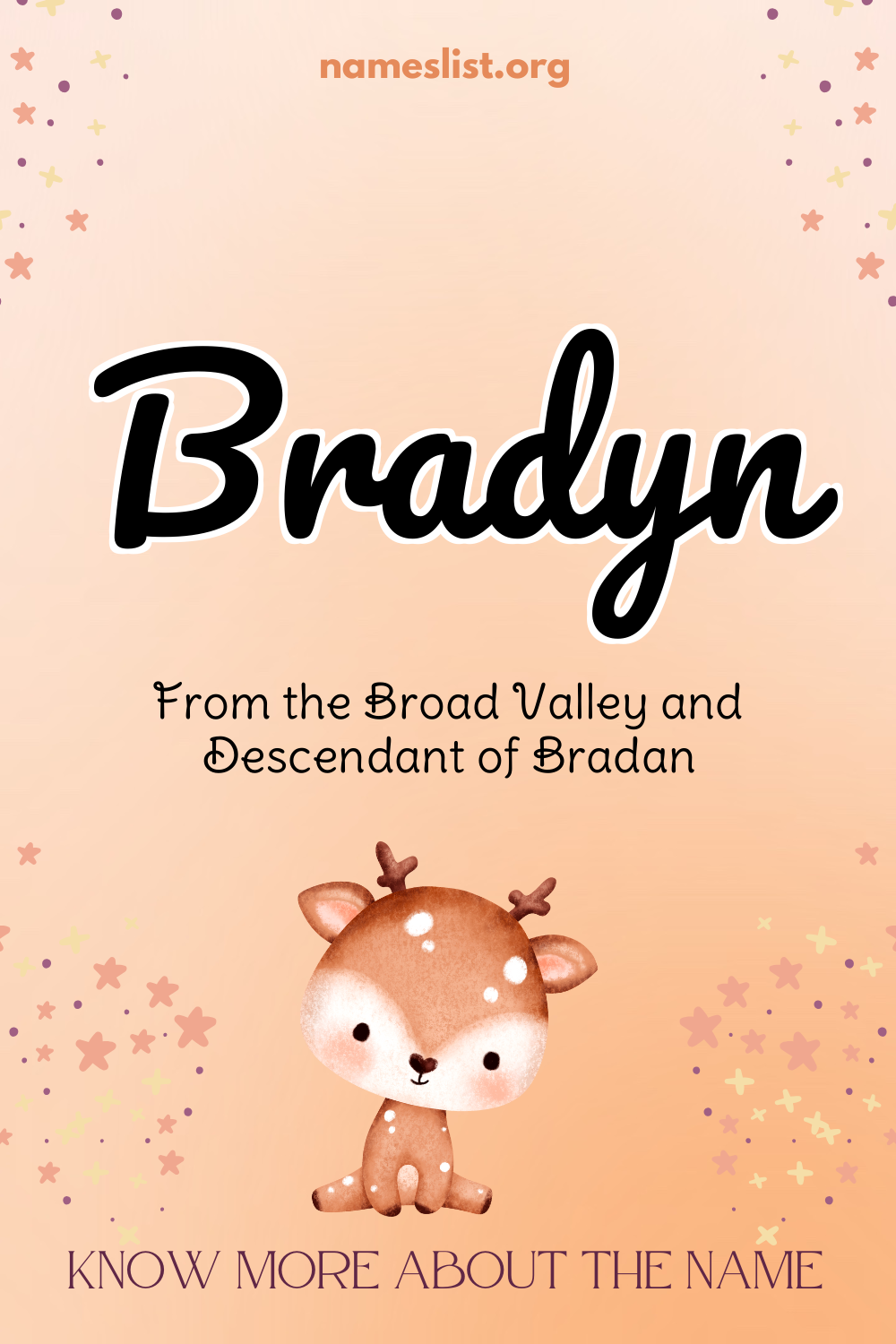 Bradyn meaning and origin