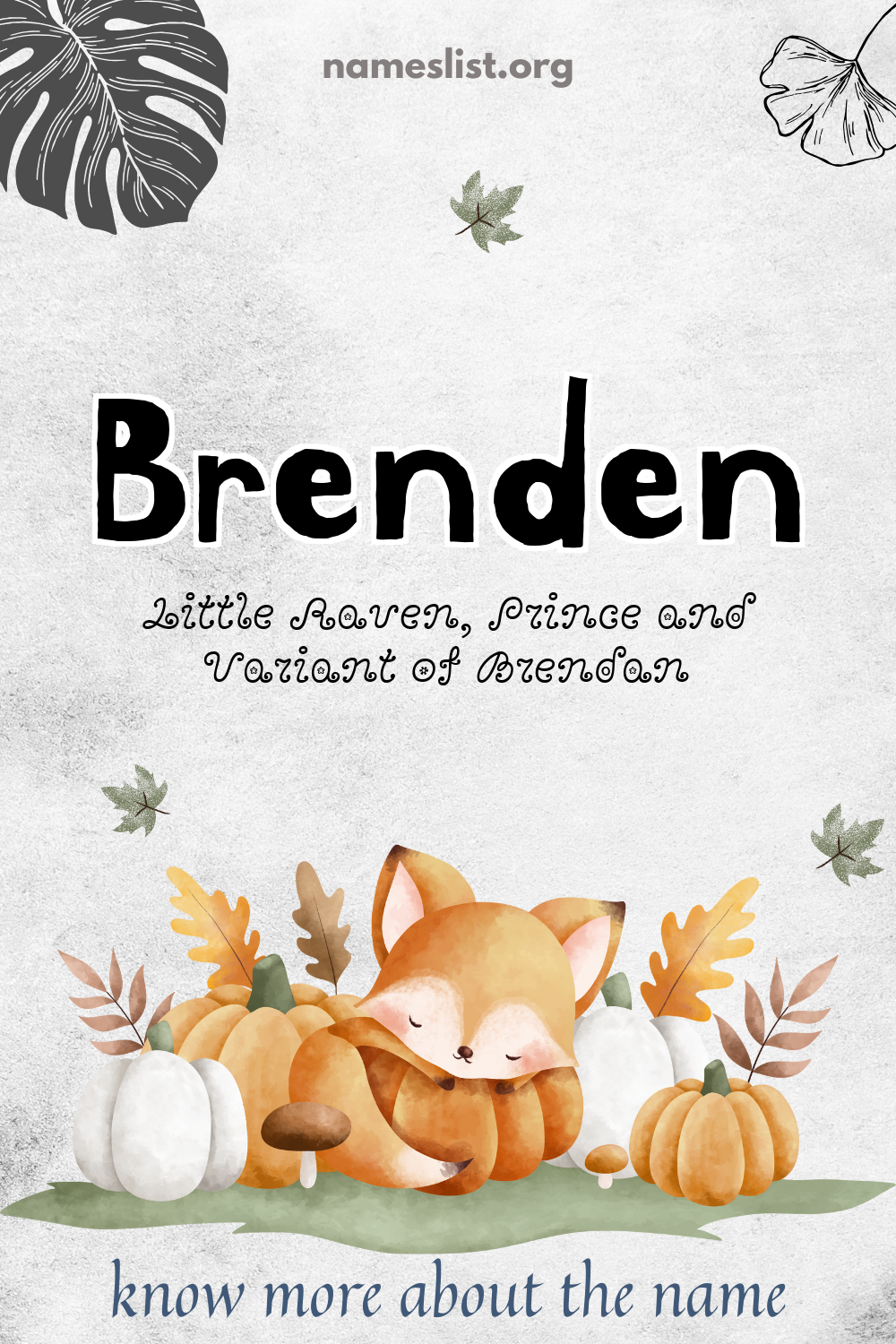 Brenden meaning and origin