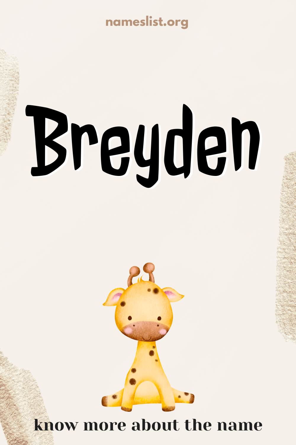 Breyden meaning and origin