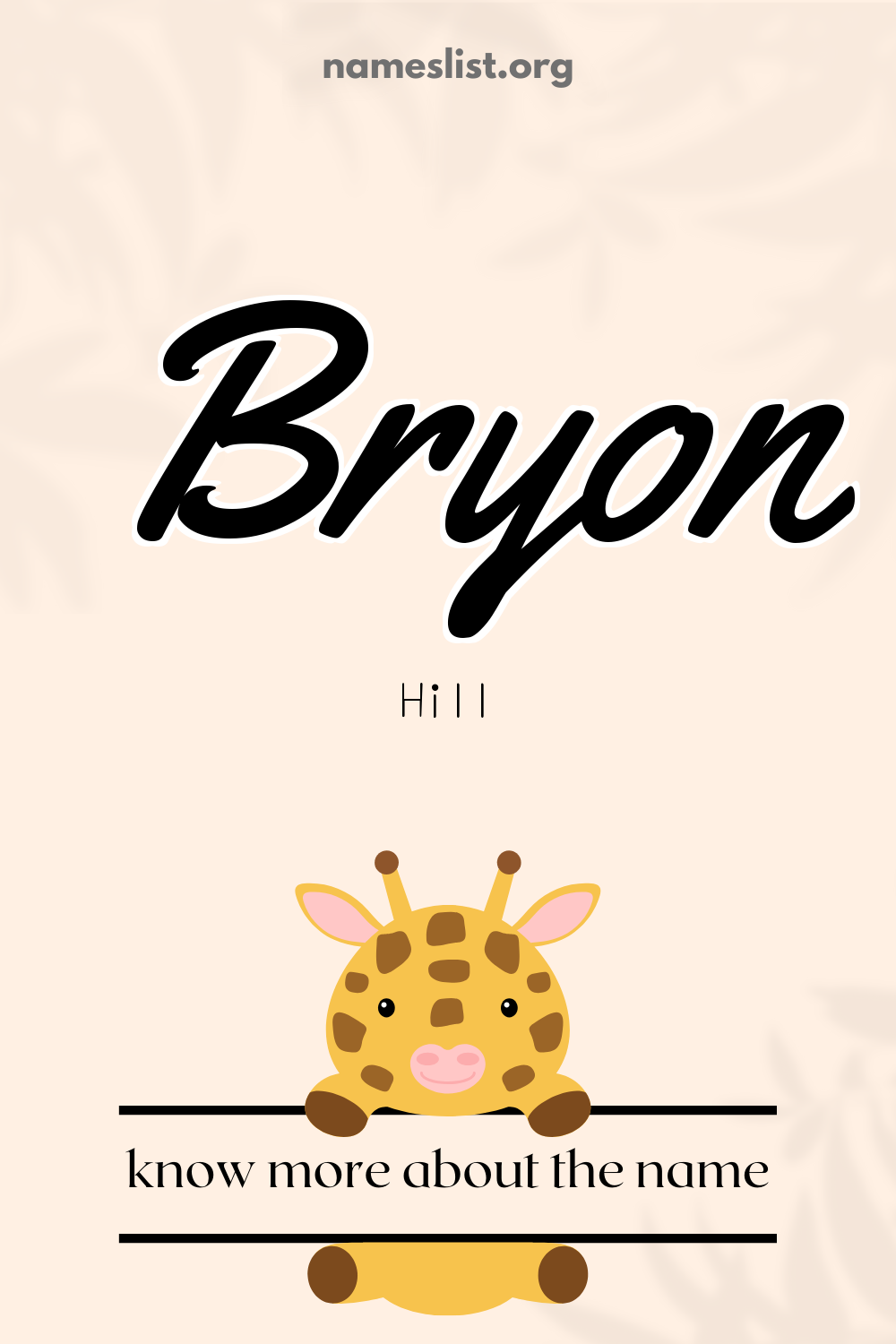 Bryon meaning and origin