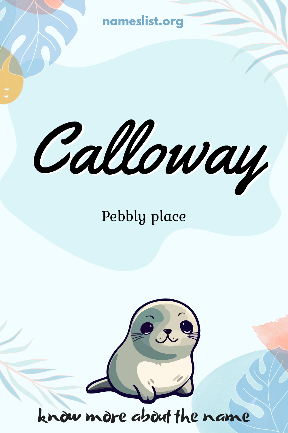 Calloway meaning and origin