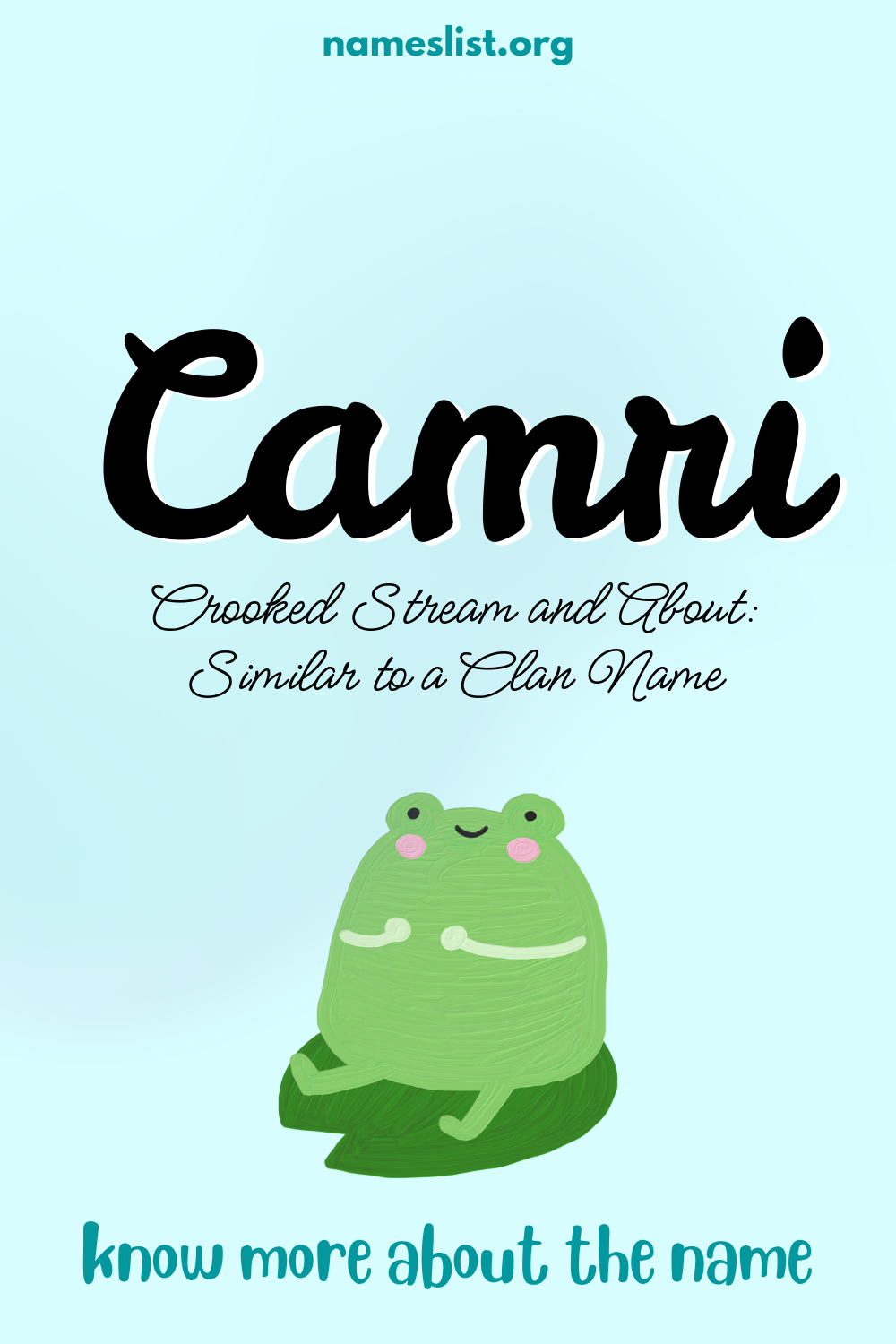 Camri meaning and origin