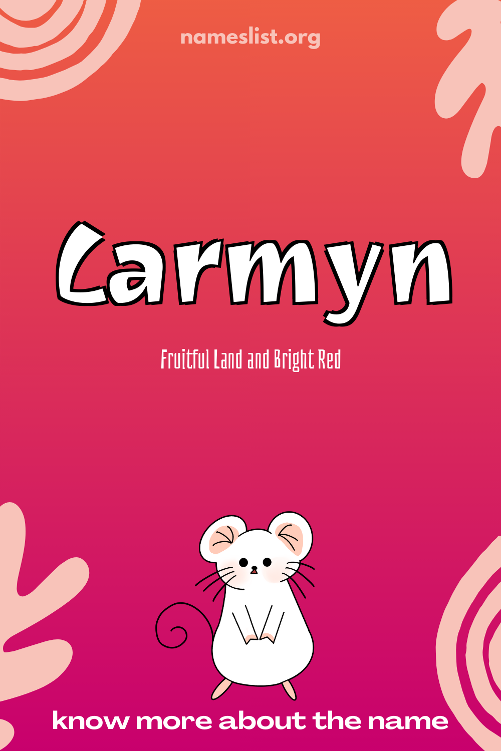 Carmyn meaning and origin