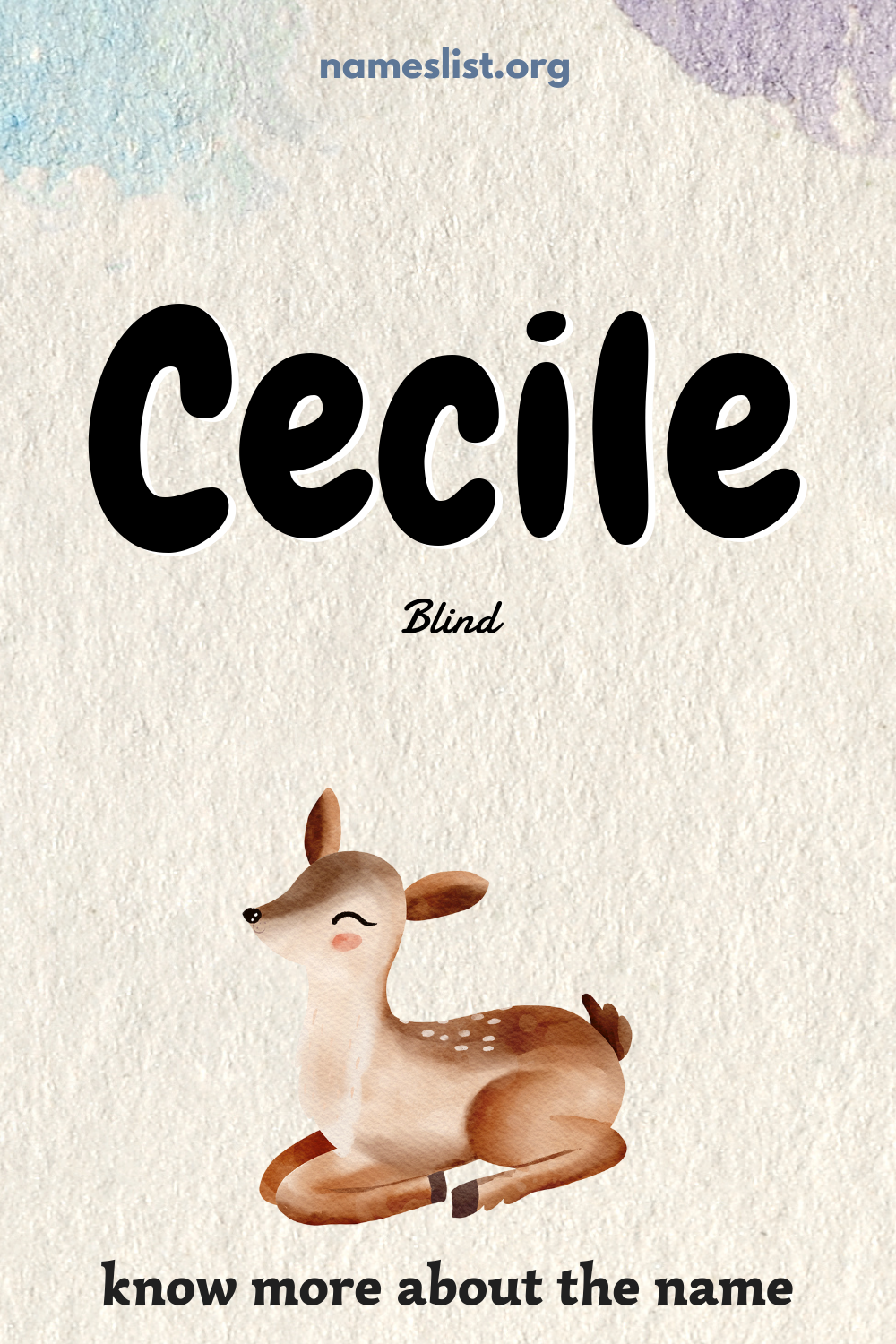 Cecile meaning and origin