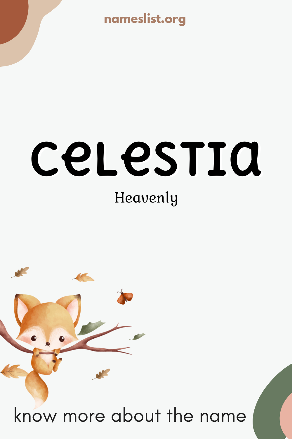 Celestia meaning and origin