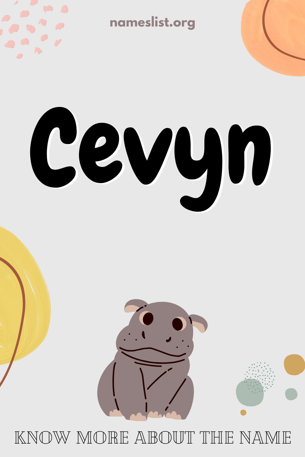 Cevyn meaning and origin