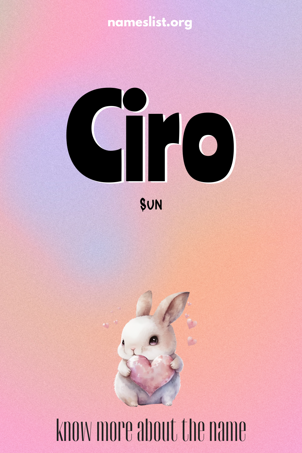 Ciro meaning and origin