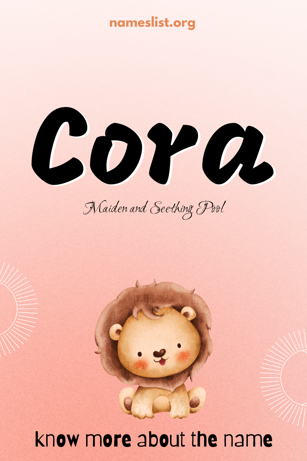 Cora meaning and origin