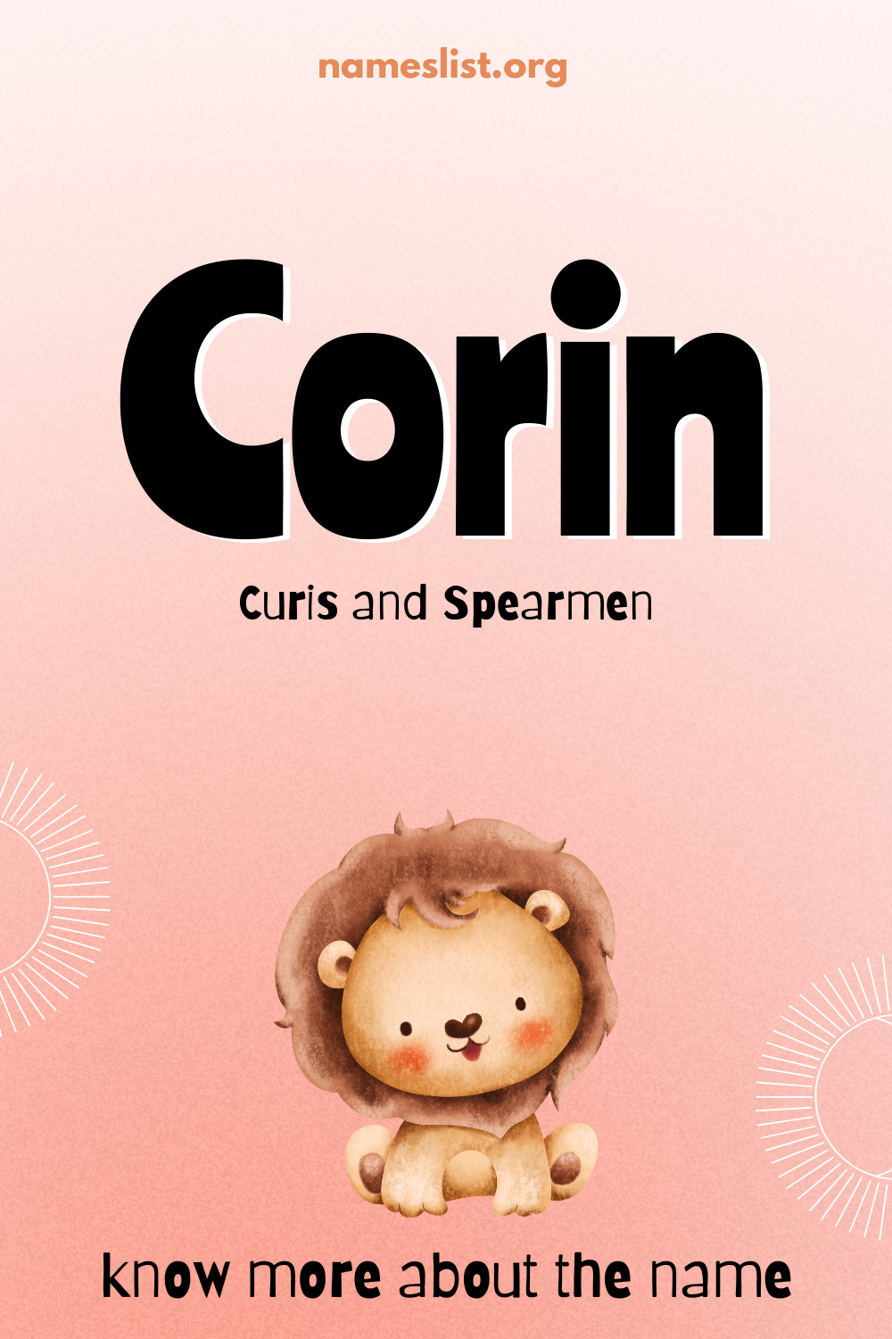 Corin meaning and origin