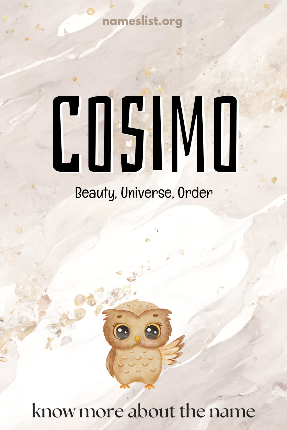 Cosimo meaning and origin