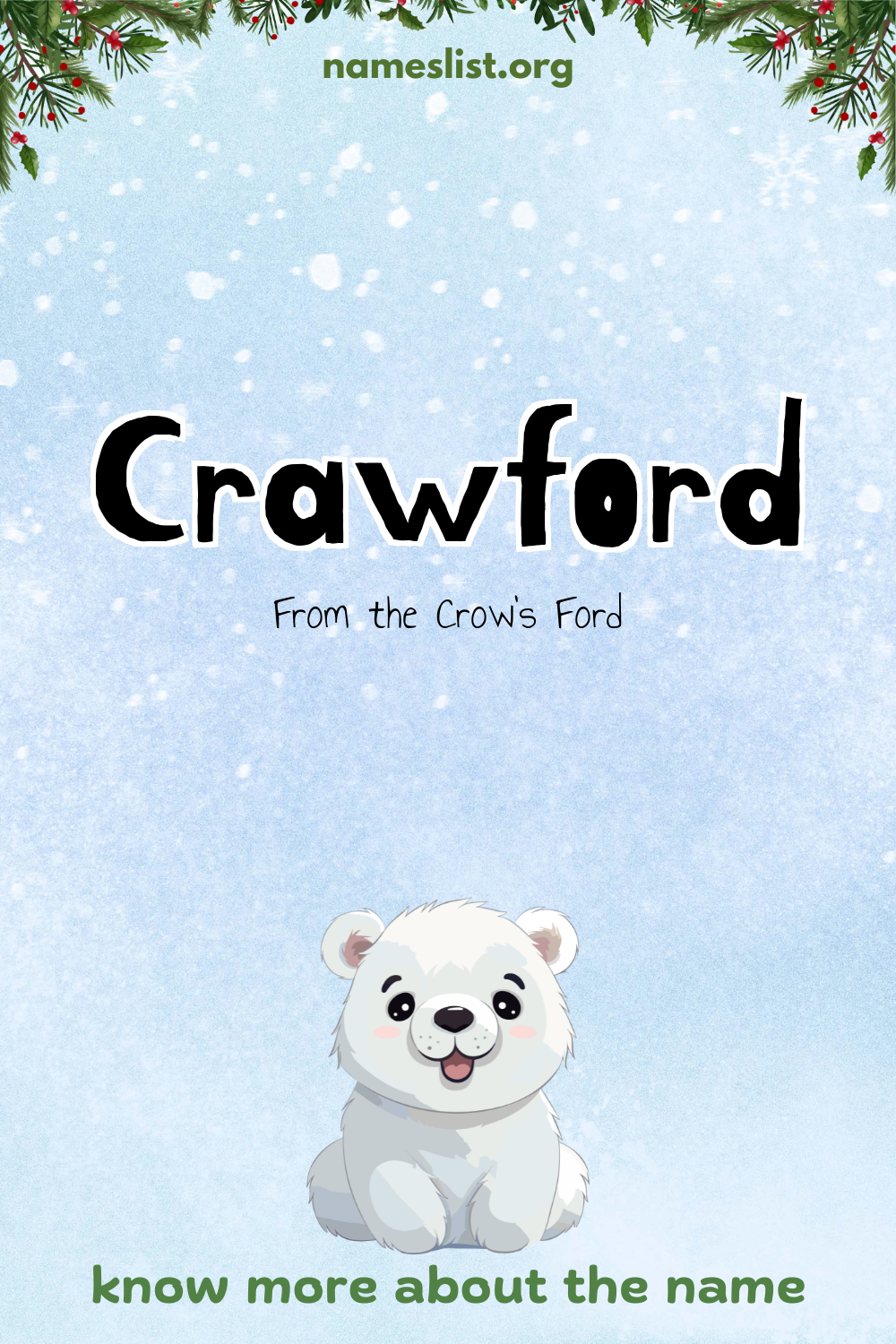 Crawford meaning and origin