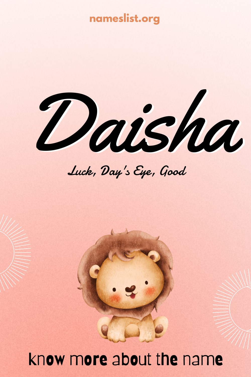 Daisha meaning and origin