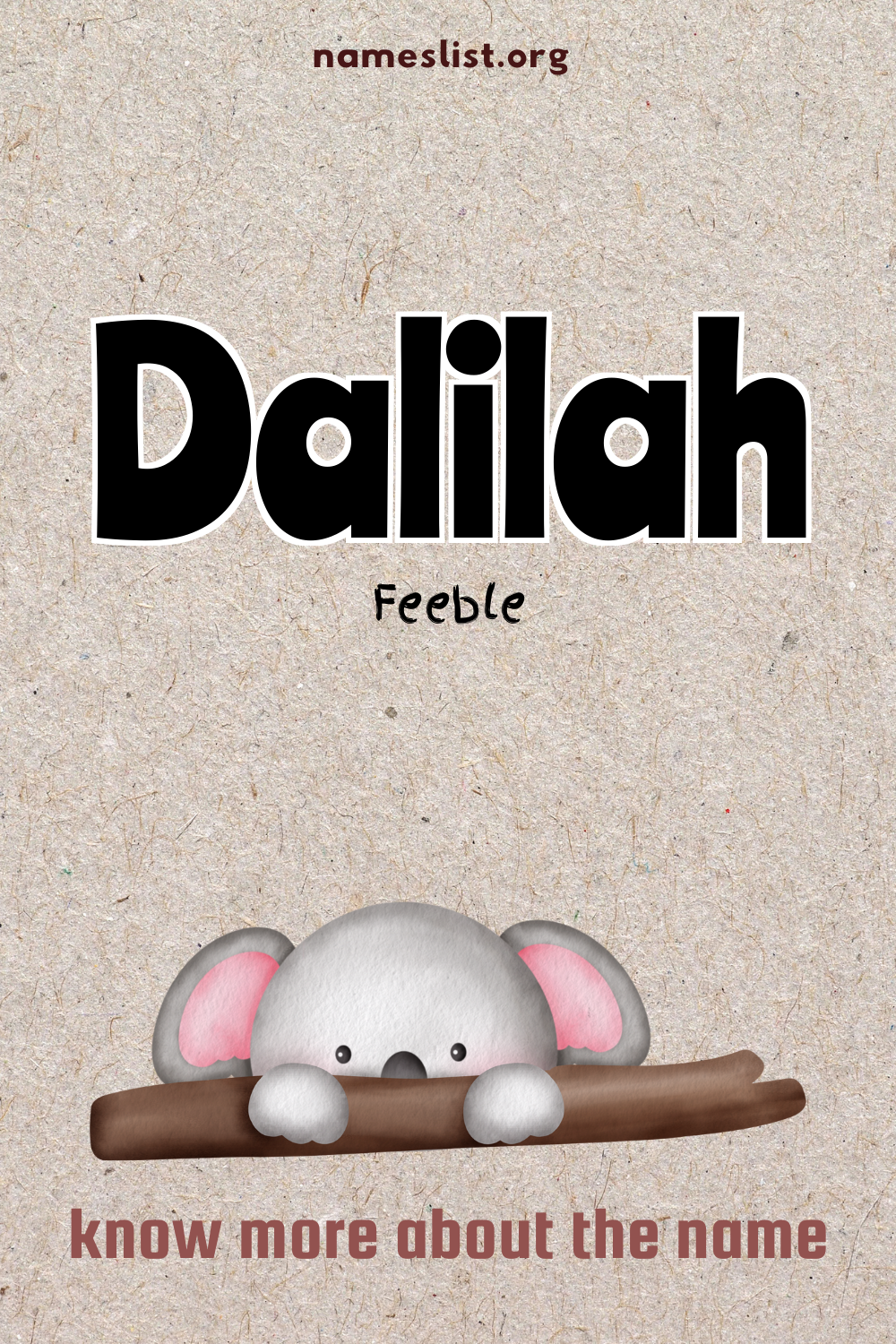 Dalilah meaning and origin