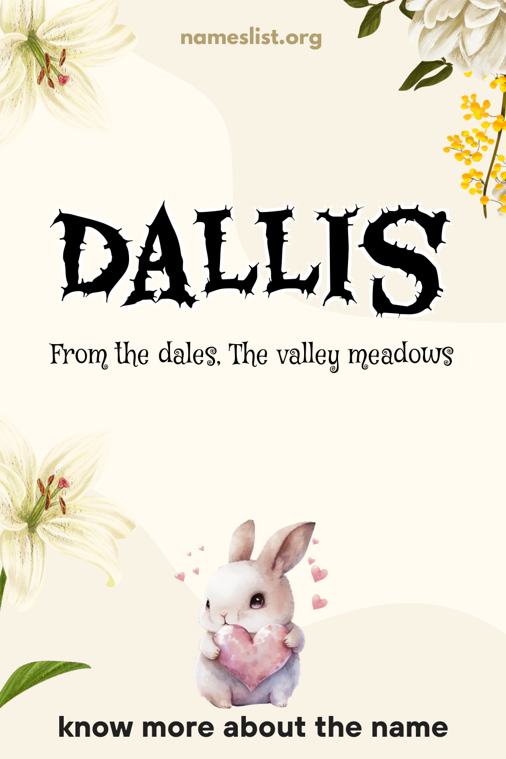 Dallis meaning and origin