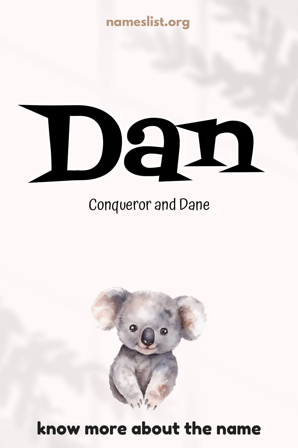 Dan meaning and origin