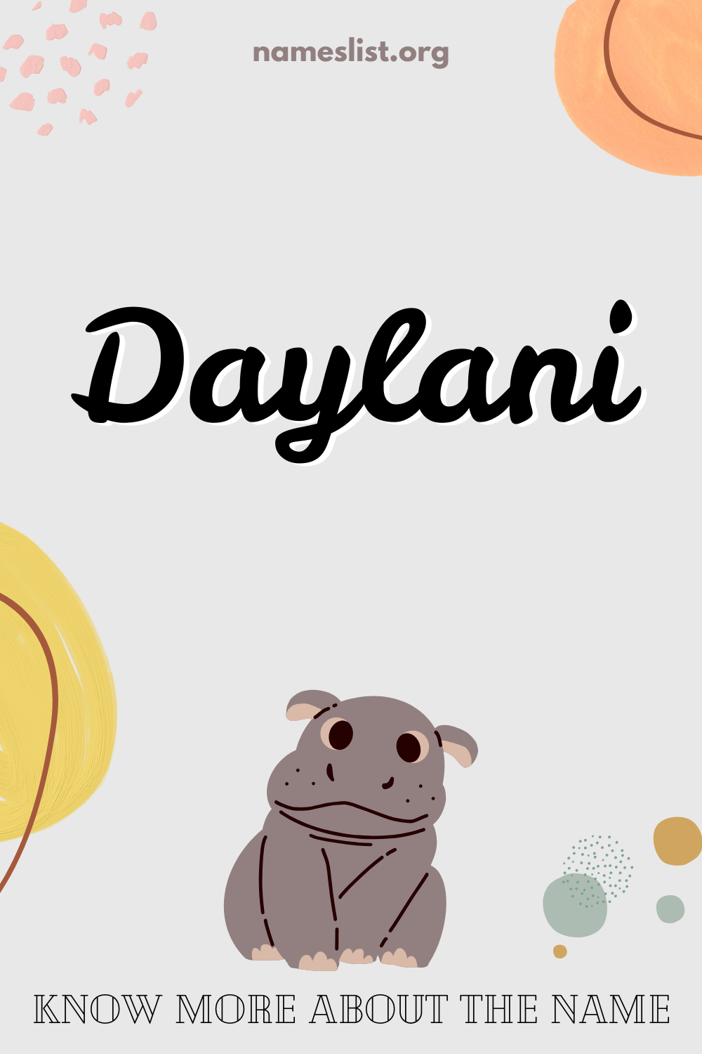 Daylani meaning and origin