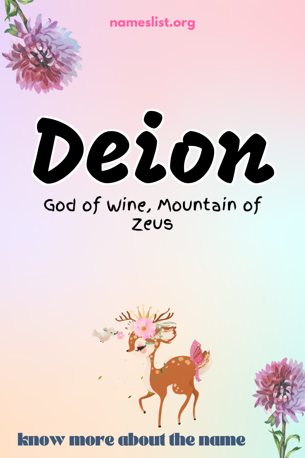 Deion meaning and origin