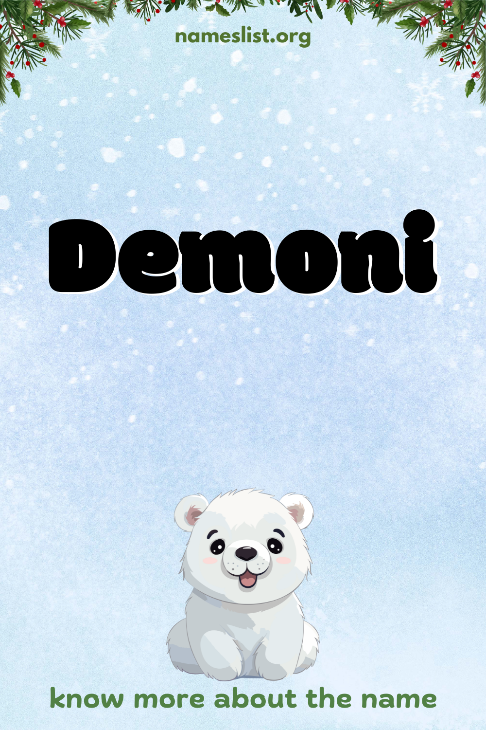 Demoni meaning and origin