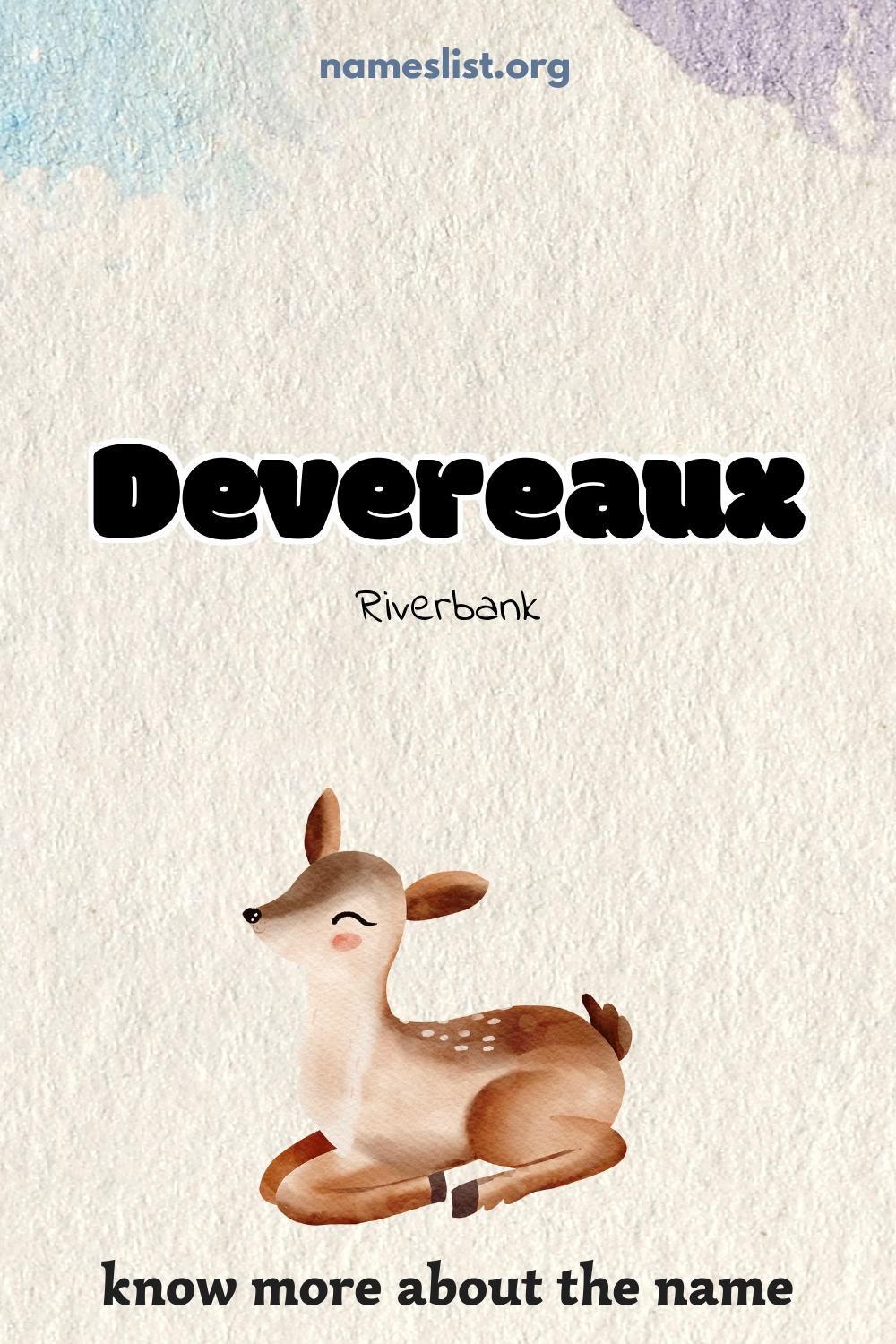 Devereaux meaning and origin