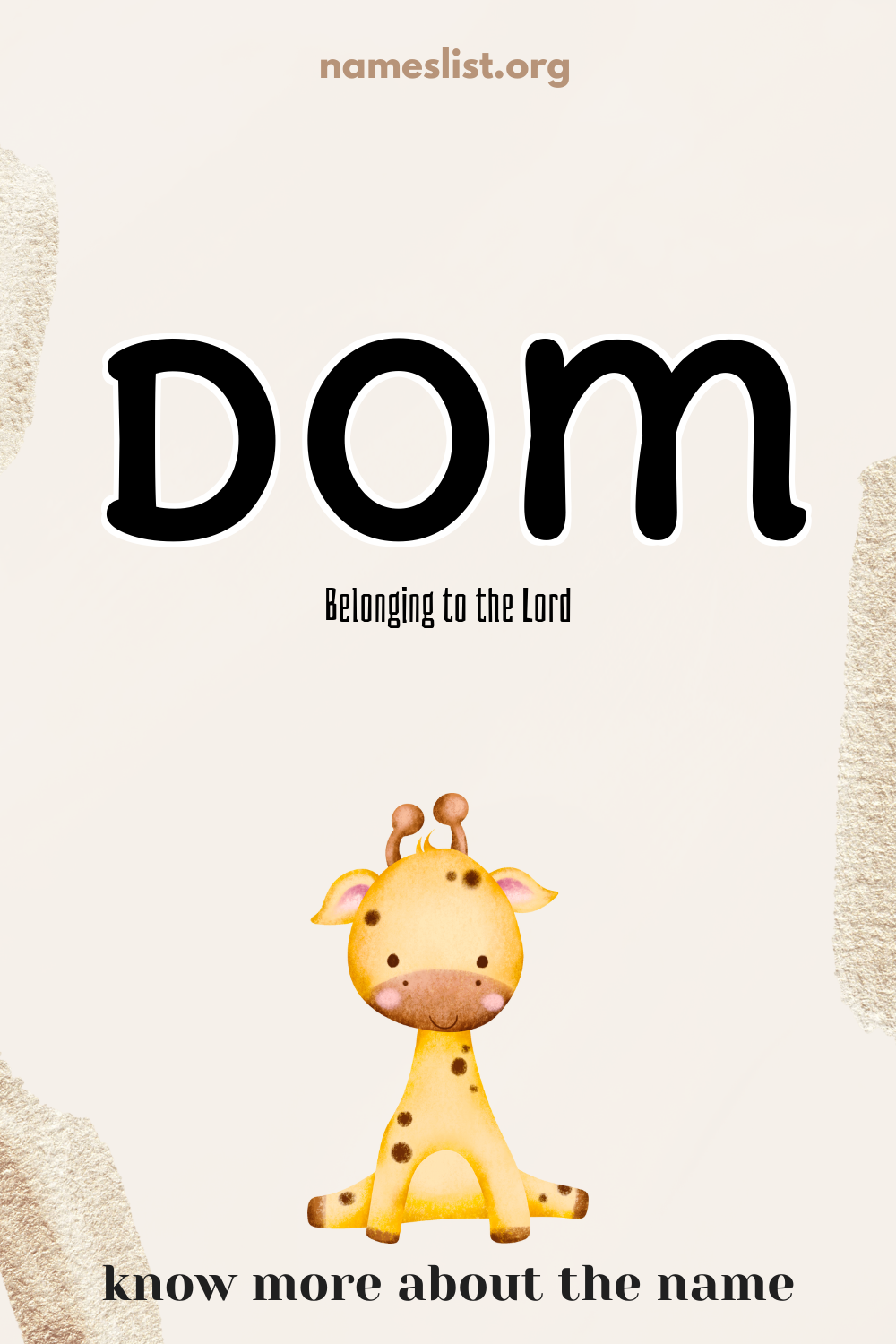 Dom meaning and origin