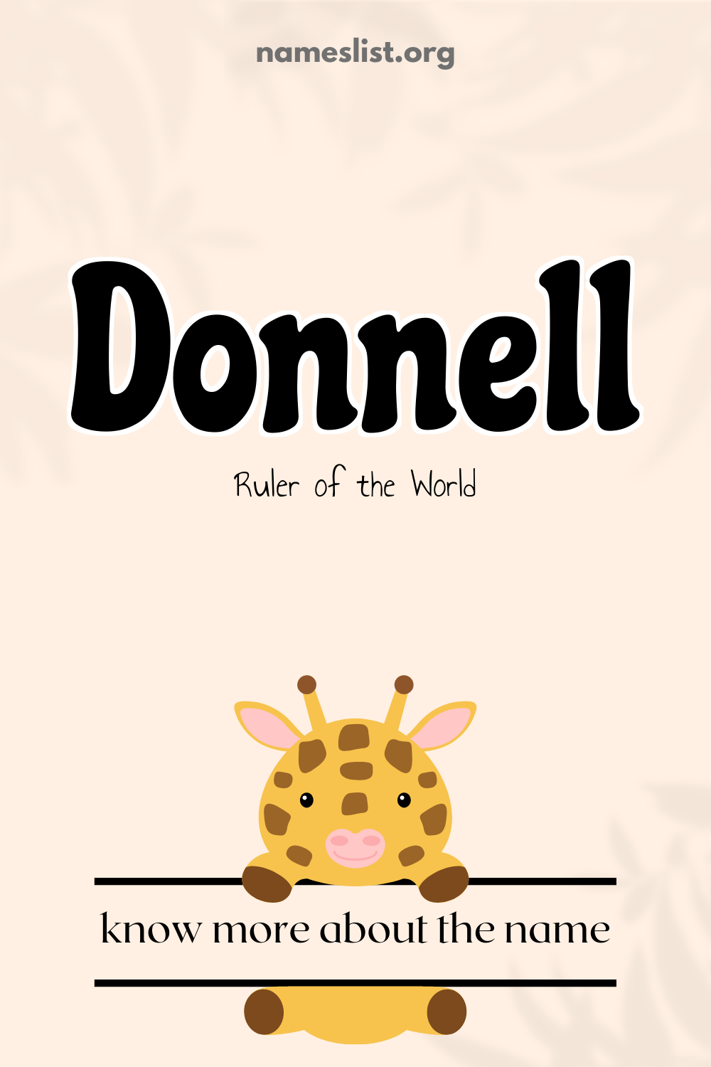 Donnell meaning and origin