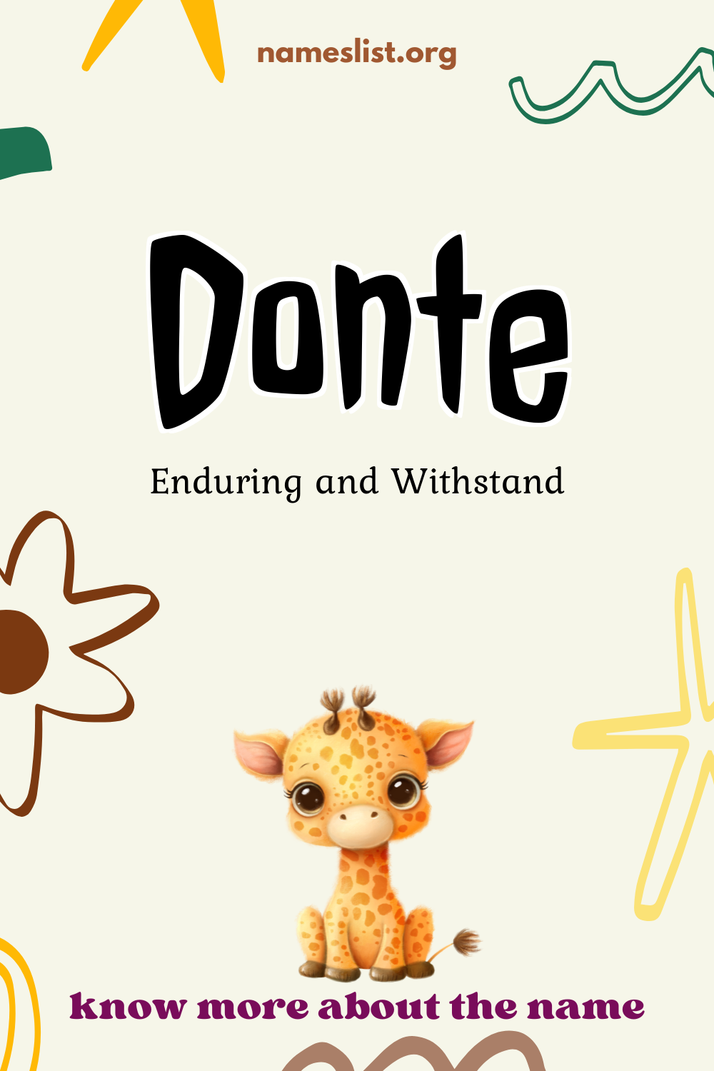 Donte meaning and origin