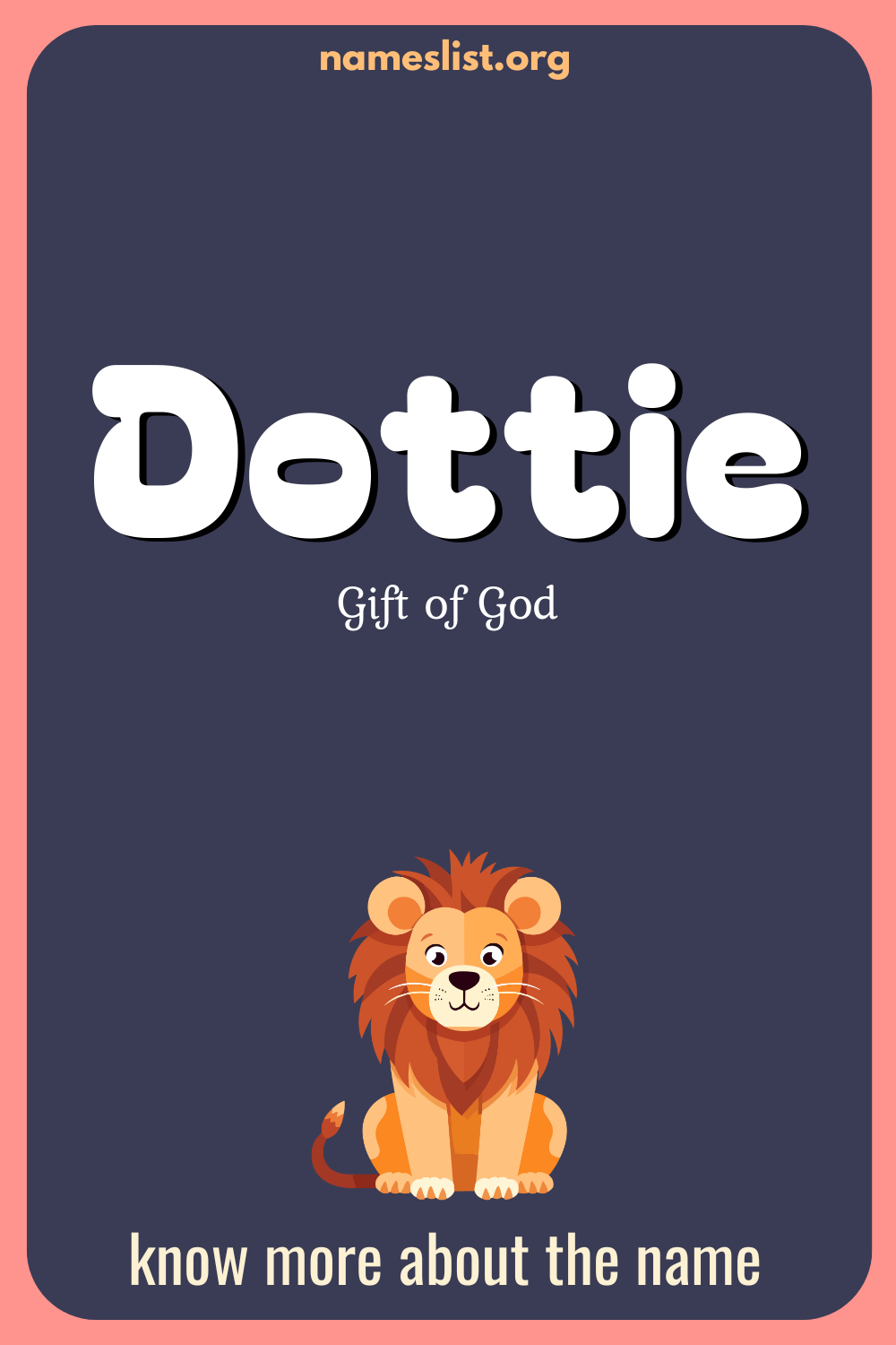 Dottie meaning and origin