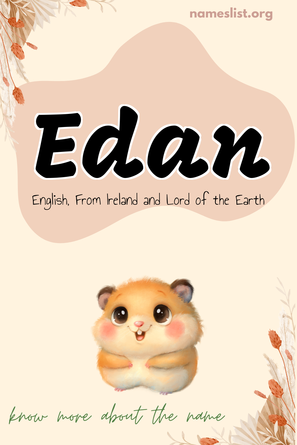 Edan meaning and origin