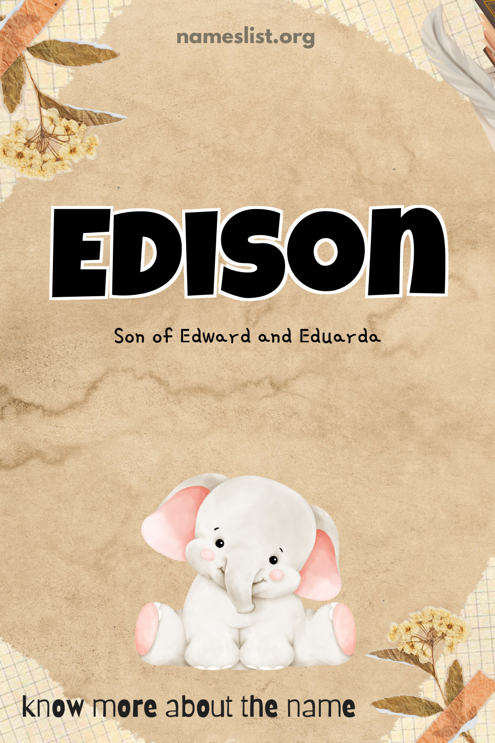 Edison meaning and origin