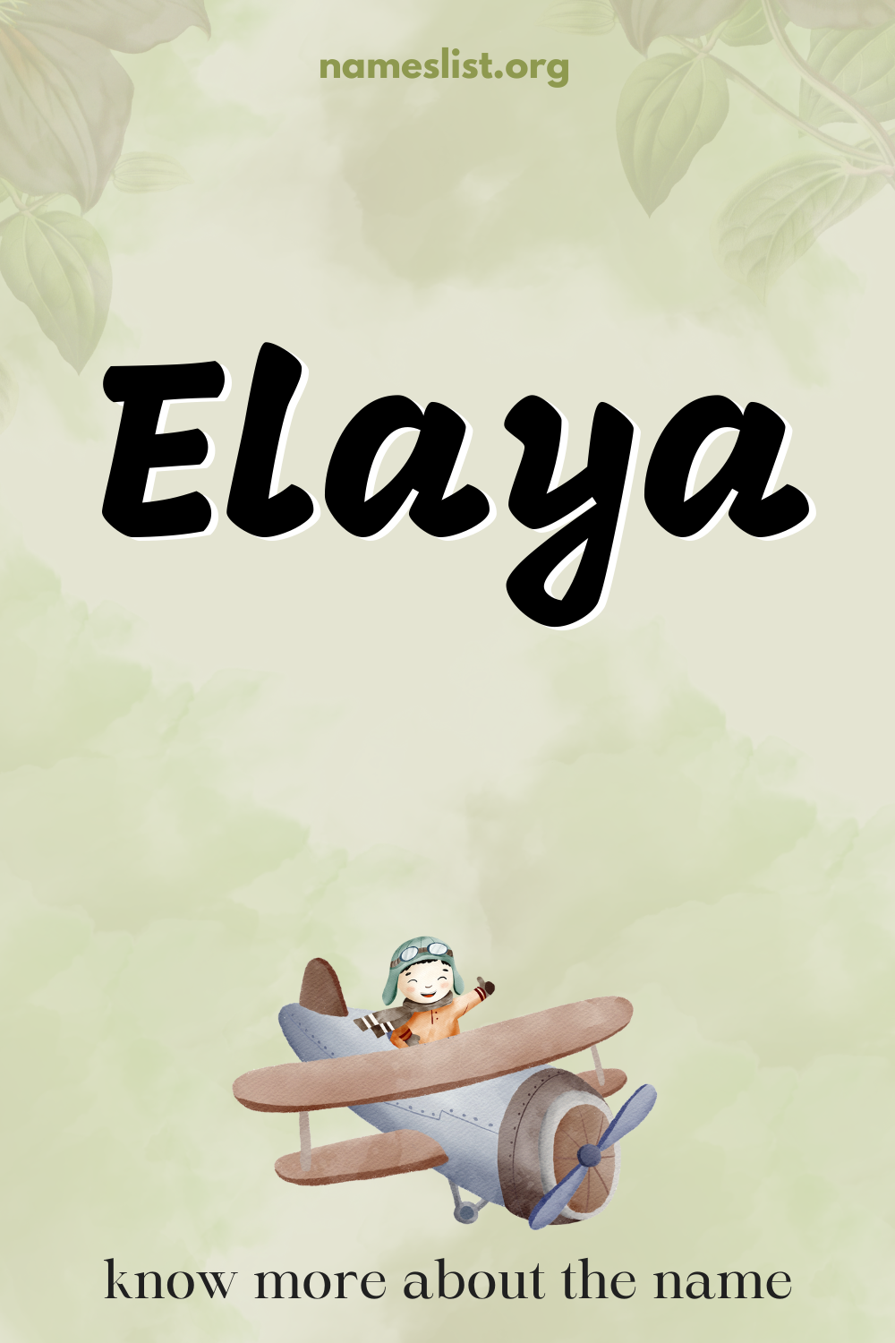 Elaya meaning and origin