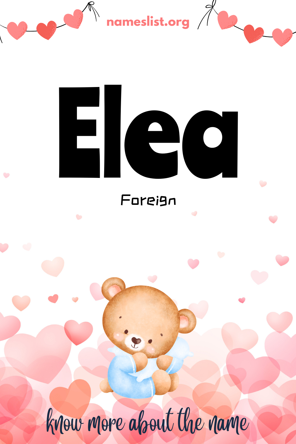 Elea meaning and origin
